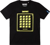 Fortnite T-shirt met korte mouw - zwart - Maat 176