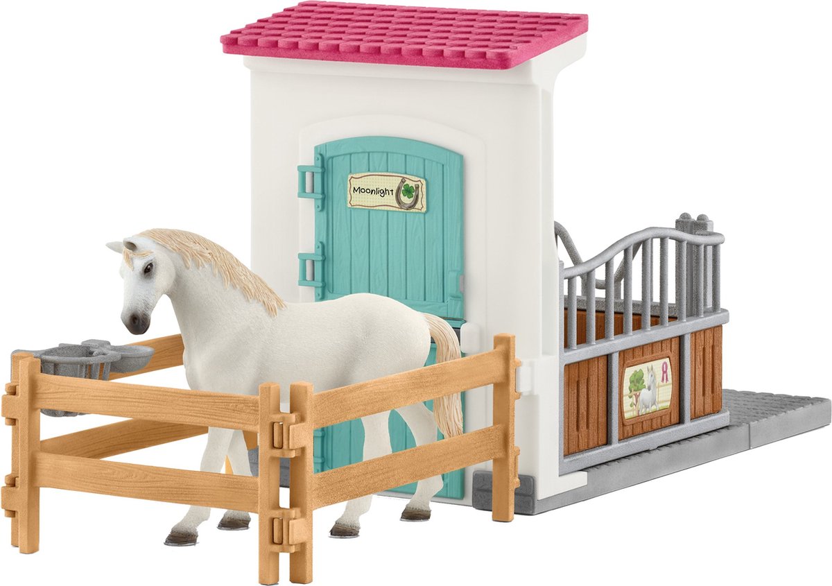 schleich HORSE CLUB - Paardenbox - Speelfigurenset - Kinderspeelgoed voor Jongens en Meisjes - 5 tot 12 jaar - 42569 — afbeelding 14