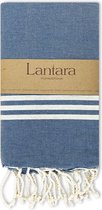 Lantara hamamdoek Provence Jeansblauw - 100x200cm