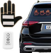 Gadgets de voiture légers avec télécommande, signe LED pour doigt d'amour et Vogel, Accessoires de vêtements pour bébé de voiture amusants
