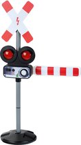 Klein Toys elektrische spoorwegovergang - incl. licht- en geluidseffecten - 50x23x80 cm - rood wit zwart