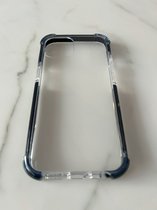Premium kwaliteit anti shock hoesje - Extra sterke hoeken back cover - Geschikt voor iPhone 12 / 12 Pro - Transparant/Zwart