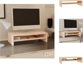 vidaXL Support pour moniteur - Armoire de bureau en bois - 50x24x13 cm - Bois de pin Massief