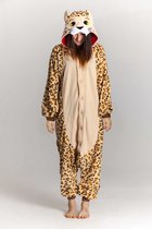 KIMU Onesie Leopard Toddler Suit Panther Costume - Taille 98-104 - Body Pyjama Cheetah Leopard Print Panther Print Sinterklaas Gift