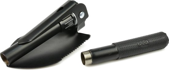 GEKO Opvouwbare multitool schep - 4-in-1 - compact en duurzaam - staal - 41 cm - zwart van Geko — afbeelding 5