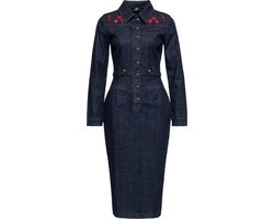 Queen Kerosin Western Pencil-jurk QKI26011 Denim