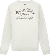 Quotrell - ATELIER MILANO CREWNECK - OFF WHITE/BROWN - XL