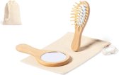 Haarborstel set - Handspiegel - Haarverzorging - Beauty - Reisverpakking