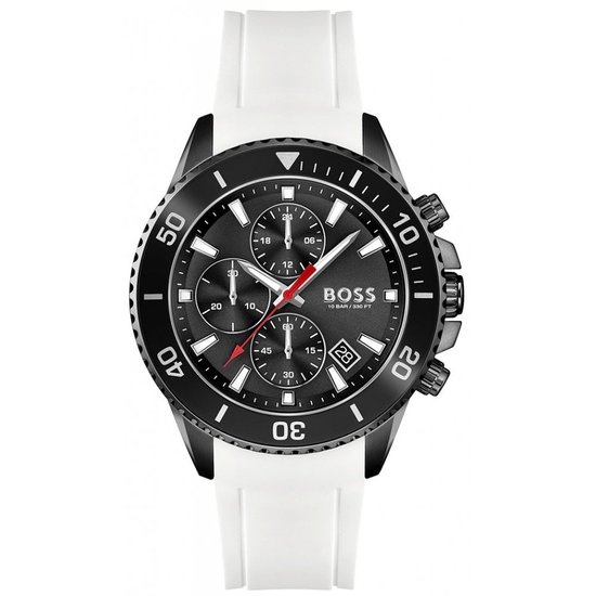 Hugo Boss Admiral 1513966 Horloge - Siliconen - Wit - Ø 45 mm