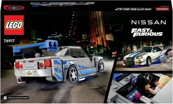 Lego®speed champions 76917 - nissan skyline gt-r r34 2 fast 2 furious, jeux de constructions & maquettes