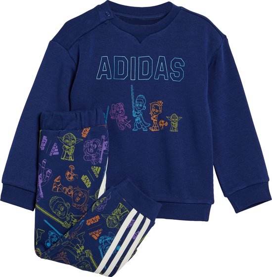 adidas Sportswear adidas x Star Wars Young Jedi Crewneck and Jogger Set - Kinderen - Blauw- 92