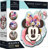 Trefl Trefl - Puzzles - 160 Wooden Shaped Puzzles" - Stylish Minnie Mouse / Disney Mickey Mouse and Friends_FSC Mix 70%"