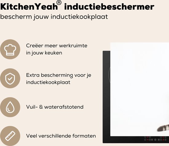 KitchenYeah® Inductie beschermer 78x52 cm - Kat - Huisdieren - Vacht - Kookplaataccessoires - Afdekplaat voor kookplaat - Inductiebeschermer - Inductiemat - Inductieplaat mat