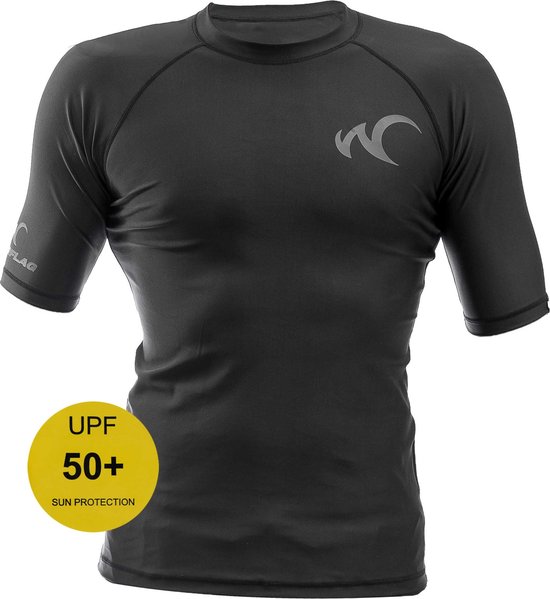 Foto: Watrflag rashguard cadiz heren blauw uv beschermend surf shirt regular fit m