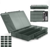 Eurocatch - Pro Tackle - LureBox 25G - Tacklebox - Viskoffer - Horizontaal Indeelbaar - Accessoire Box - Grey