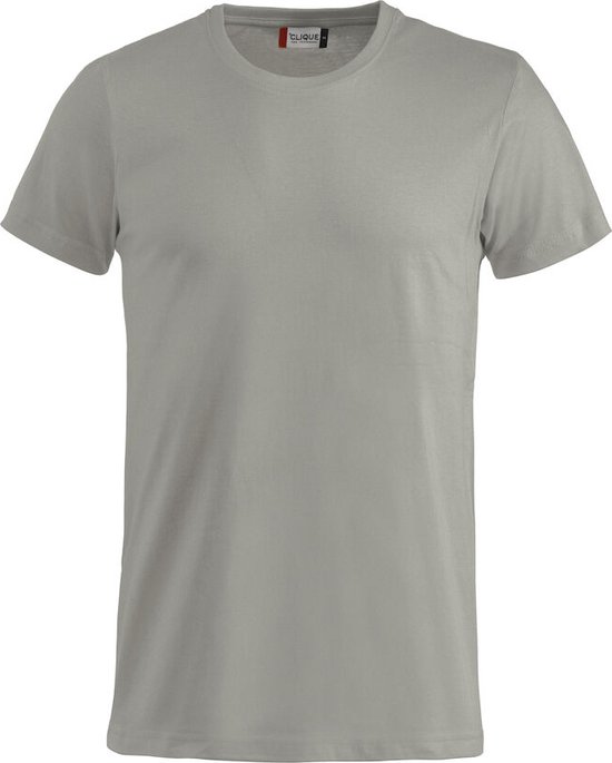Clique 2 Pack Basic FZilver-grijsion-T Modieus T-shirt kleur Zilver-grijs maat 4XL