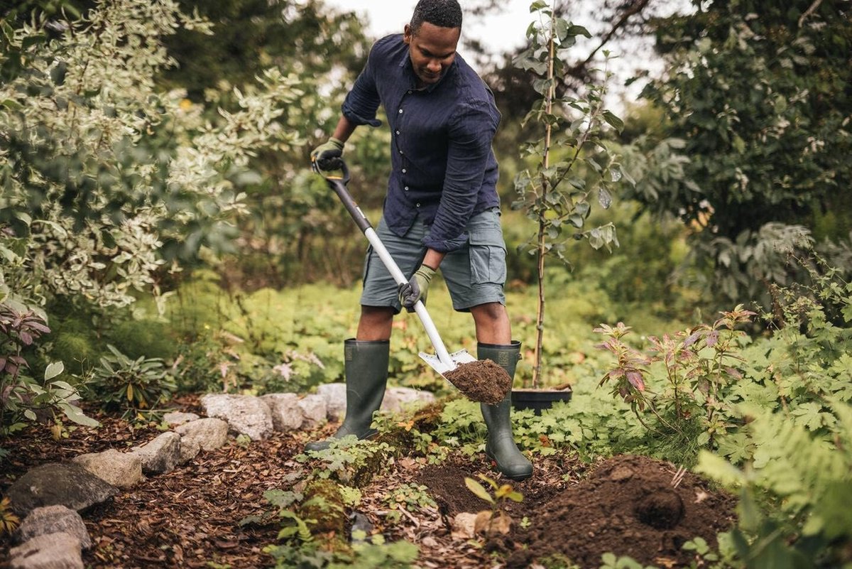 Fiskars Bêche télescopique - 111 à 130 cm