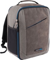 CabinMax Manhatten – Handbagage 24L Wizzair – Rugzak – Schooltas - 40x30x20 cm – Compact Reistas – Lichtgewicht – Grijs/Blauw