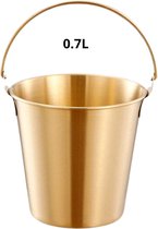 Livano Champagne Emmer - Champagnekoeler - Champagneschaal - Drankemmer - Champagne Bowl - Drankkoeler - Goud 0.7L