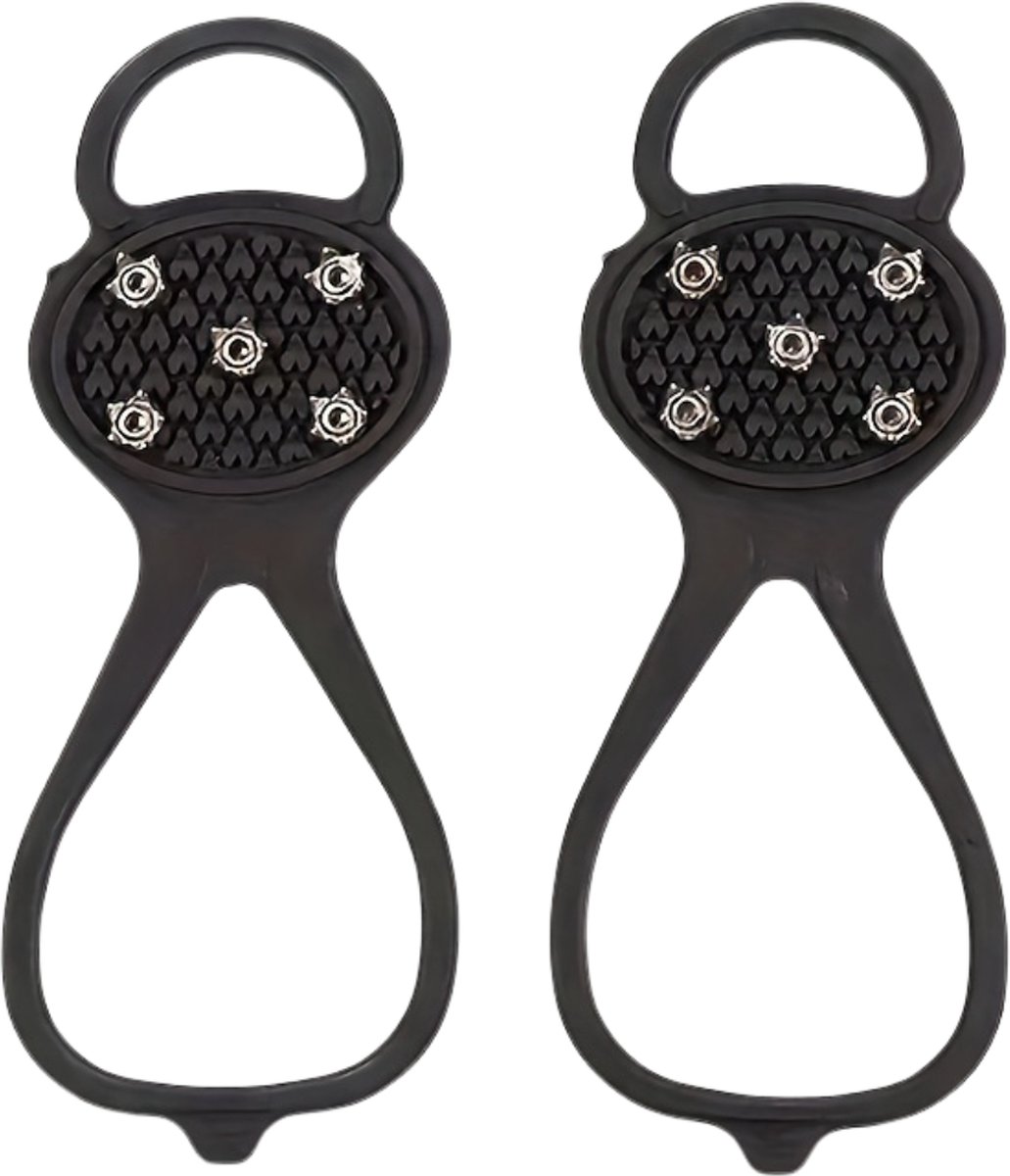 Livano Sneeuwijzers - Stijgijzers - Crampons - Snow Spikes - Schoenketting - Onder Schoen - Spikes Voor Schoenen - Sneeuw Spikes - Zwart