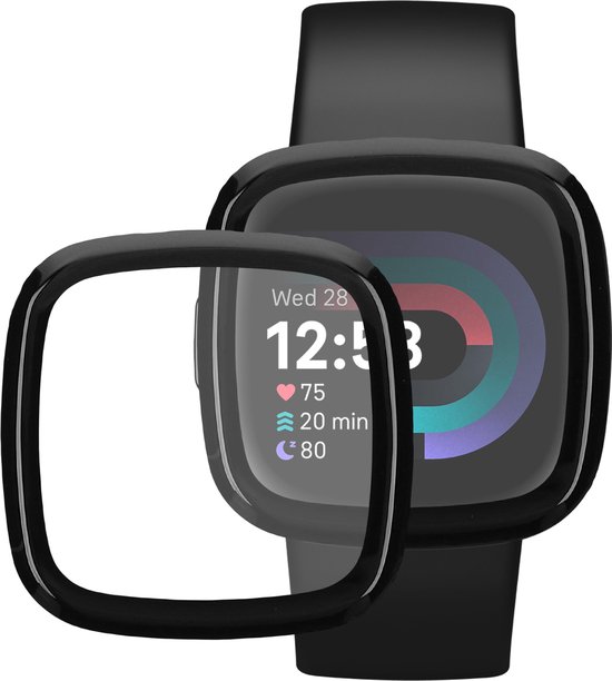 2 Pellicole Protettive E Custodia TPU Morbida Per Fitbit Versa 4 / Sense 2, Copertura Completa, Trasparente, Con Panno E Salviette