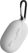 kwmobile hoesje geschikt voor Beats Studio Buds case - Cover voor oordopjes case - Flexibel silicone - In wit