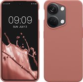kwmobile telefoonhoesje geschikt voor OnePlus Nord 3 5G - Hoesje met siliconen coating - Smartphone case in winter roze