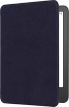 kwmobile case geschikt voor Amazon Kindle (2022) hoes - E reader cover van microvezel - Hoesje in blauw
