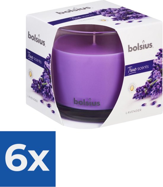 Geurglas 95/95 true scents lavender - Voordeelverpakking 6 stuks