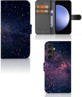 GSM Hoesje Geschikt voor Samsung Galaxy S23 FE Flip Cover Stars