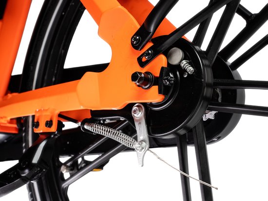 Ostrichoo Caesar E-Bike (oranje): Revolutionaire 540WH FastCap Batterij - Snelste Oplaadtechnologie, 120km Bereik, Brandveilig, Bafang Middenmotor, Onderhoudsvrij Comfort met Antilek Banden van Ostrichoo — afbeelding 3