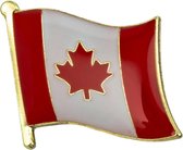 Pin's Esdoorn Emblème Érable Drapeau Canada 1.6cm / 1.8cm / Wit Rouge