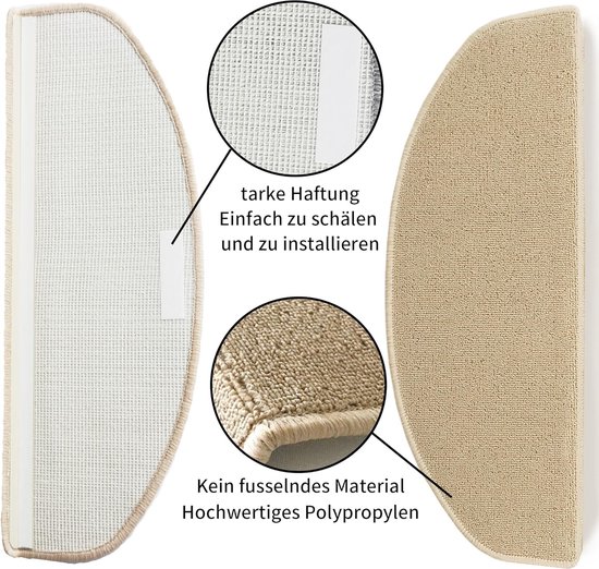 COSY HOMEER Tapis antidérapant pour marches d’escalier, lot