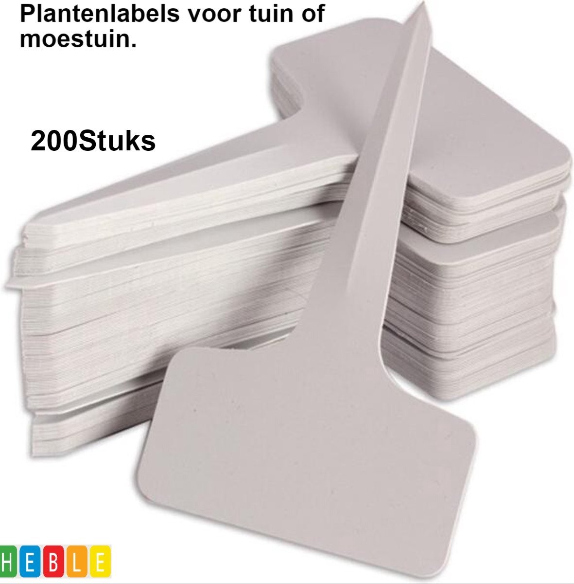 *** 200 Stuks Plantenstekers Plantenetiketten - 10 x 6 cm - Moestuin - Plantenlabels - Labels - Plant Stekers - Plant Labels - Plant Etiketten - Tuinieren - van Heble® ***