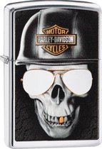 Aansteker Zippo Harley Davidson Skull Helmet