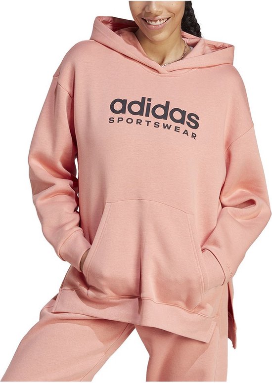 Adidas All Szn Fleece Graphic Capuchon Roze L Vrouw