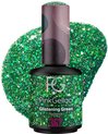 foto van Pink Gellac 362 Glistening Green gellak nagellak - Glanzend Groene Gel Lak - Gelnagels Producten - Gel Nails