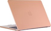 Mobigear Laptophoes geschikt voor Apple MacBook Air 15 Inch (2023-2024) Hoes Hardshell Laptopcover MacBook Case | Mobigear Metallic - Goud - Model