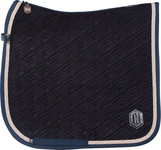 Eskadron Tapis de Selle Eskadron Heritage Velvet Emblème Bleu Foncé