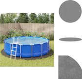 vidaXL Zwembadgrondzeil - rond 550 cm - polyester geotextiel - 400 g/m² - Zwembad afdekzeil