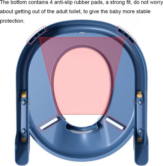 Toiletbril Voor Kinderen, Met Trap, Draagbare Trainingspotjebril Voor Kinderen Kindertoilet Met Traphulp Pottrainer Antislip Stabiel Opvouwbaar Toilettrainer Leerpotje Voor 1 8 Jaar