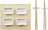 Service à sushi 9 pièces en bambou pour 2 personnes - Vaisselle à sushi