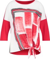 SAMOON Dames Shirt met 3/4-mouwen en geknoopt detail EcoVero