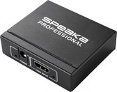 SpeaKa Professional 2 ports HDMI Splitter Lecture 3D possible 1920 x 1080 pixels Noir