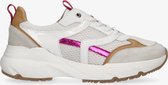 Tango | Kaylee 7-e white/beige mesh sport sneaker - white sole | Maat: 40