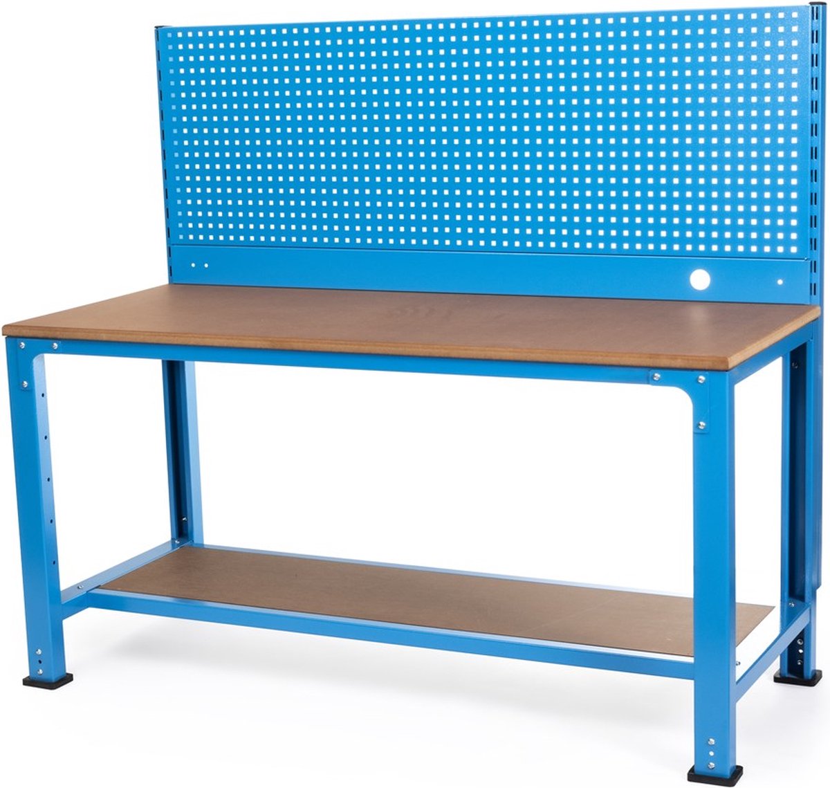 Werktafel 2,44 x 1,22 m - Multiplex werkblad 40 mm - gegalvaniseerd