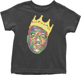 Biggie Smalls - Crown Kinder T-shirt - Kids tm 5 jaar - Zwart