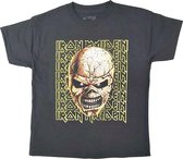 Iron Maiden - Big Trooper Head Kinder T-shirt - Kids tm 13 jaar - Zwart