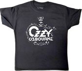 Ozzy Osbourne Kinder Tshirt -Kids tm 8 jaar- Logo Zwart