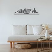 Skyline Tokyo Zwart Mdf 130 Cm Wanddecoratie Voor Aan De Muur Met Tekst City Shapes